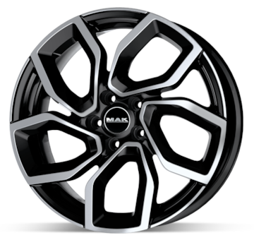 Alu kolo MAK Apollo Black 7,5x18 5x110 ET38