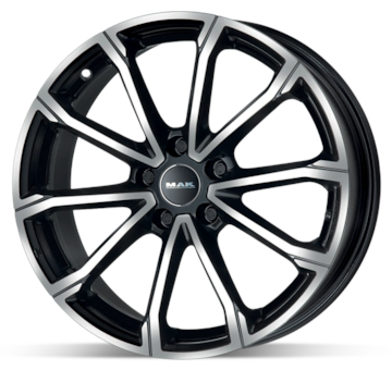 Alu kolo MAK DaVinci Black 7x17 5x114 ET51