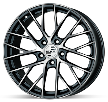 Alu kolo MAK Monaco Black 8,5x21 5x130 ET51