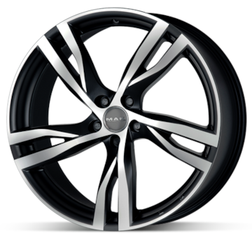 Alu kolo MAK Stockholm Black 7x16 5x108 ET50