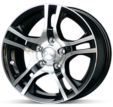 Alu kolo Platin P53 Black 6x15 4x100 ET45