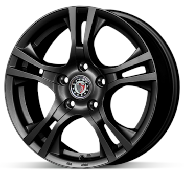 Alu kolo Platin P53 Matt Black 6,5x16 5x108 ET43