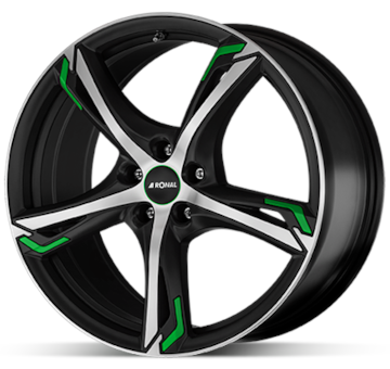 Alu kolo Ronal R62 Green 7,5x18 5x120 ET45