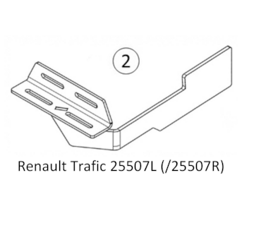 Otočný modul Van-Swing - uchycení pro Renault Trafic 01-, levé
