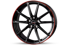 Alu kolo Borbet LX19 Black Red 8x19 5x114 ET50