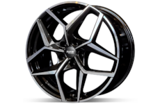 Alu kolo Platin P128 Black 8x19 5x114 ET40