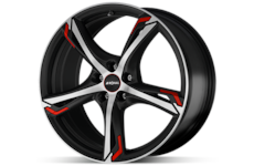 Alu kolo Ronal R62 Red 7,5x18 5x100 ET45
